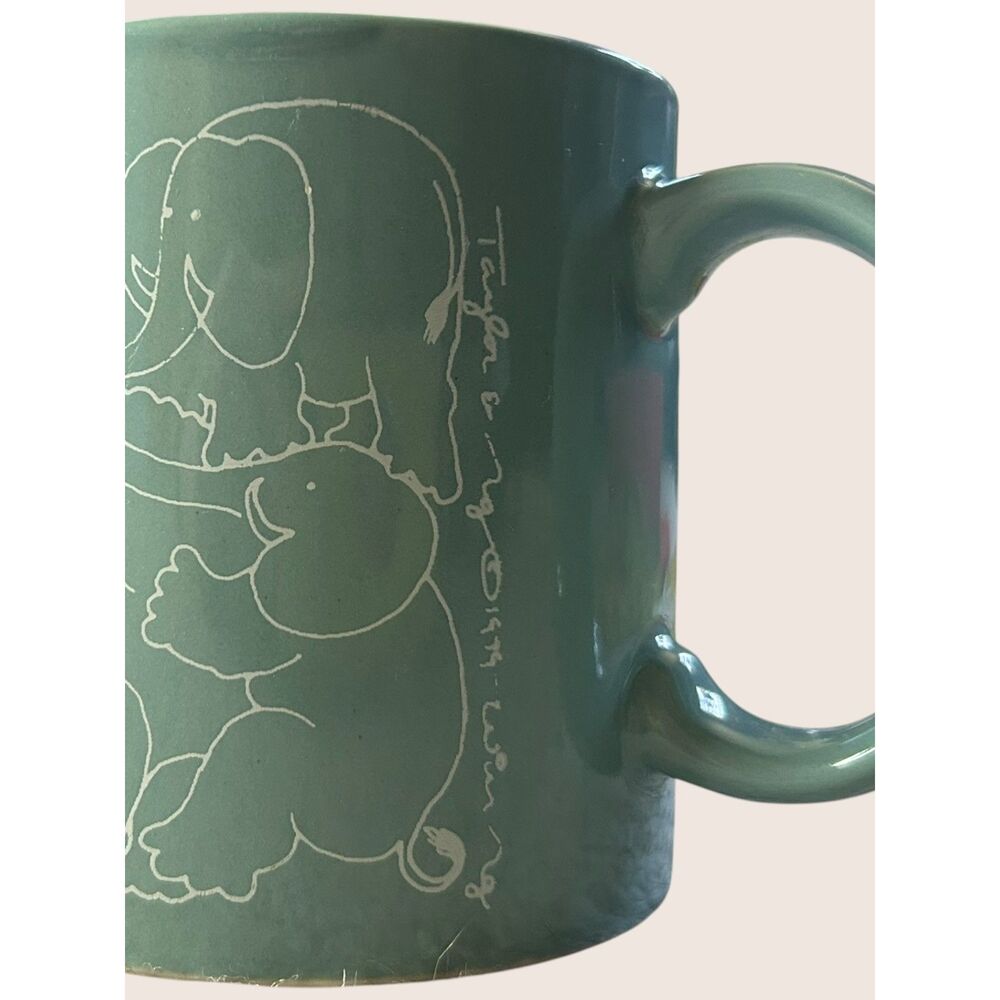 🐘 VTG NAUGHTY ELEPHANTS ORGY ANIMATES TAYLOR + NG TEAL SAN FRANCISCO 1979 MUG - Picture 6 of 8